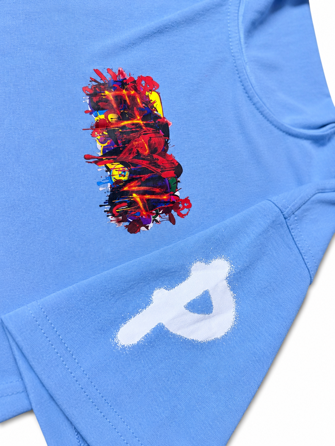 PNDMC x ETRNL Blue Graffiti Shirt