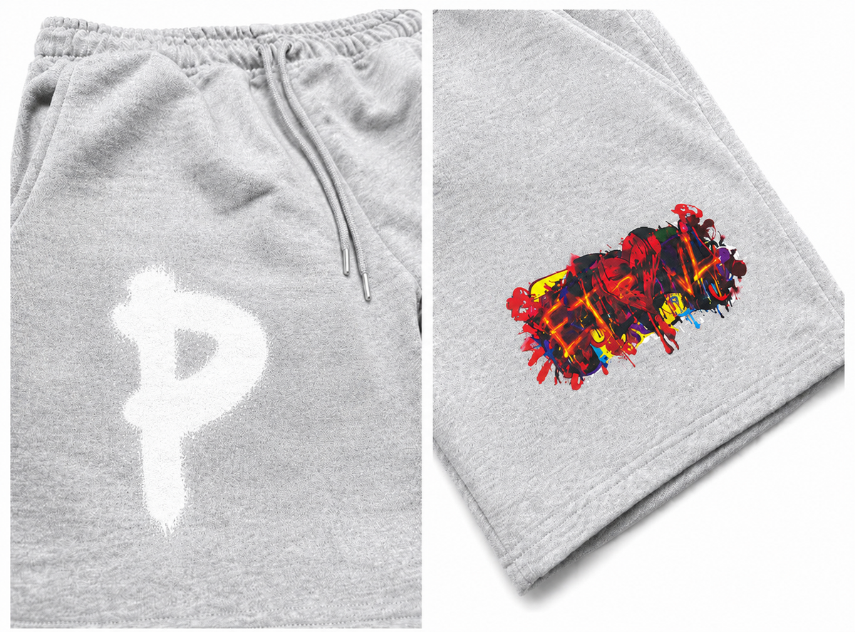 PNDMC x ETRNL Graffiti Shorts